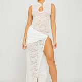 Vestido Lingerie Aurélie Blanc