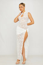 Vestido Lingerie Aurélie Blanc