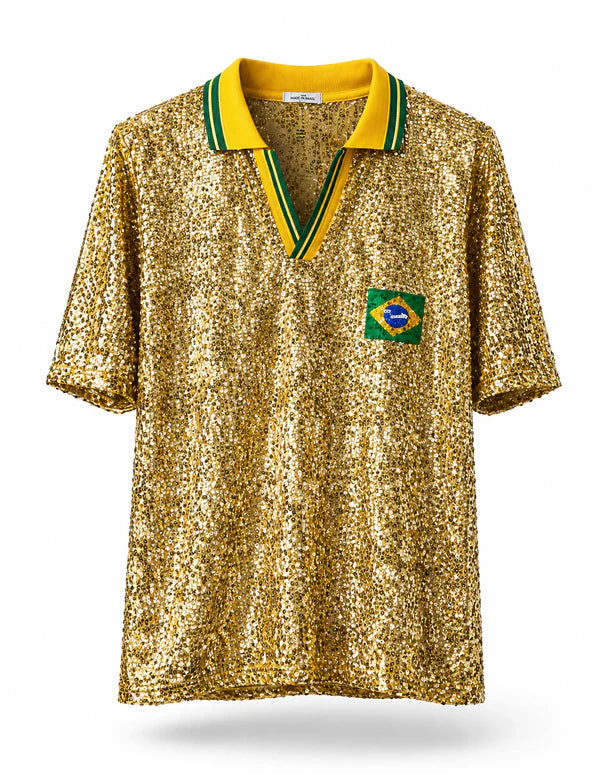 Camisa Paetê Brasil