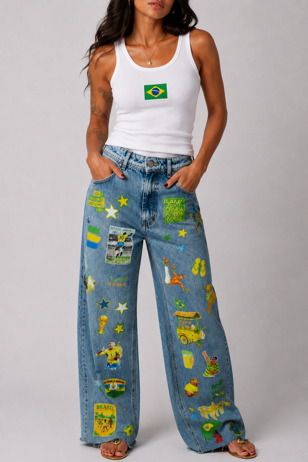 Calça Jeans Postais do Brasil