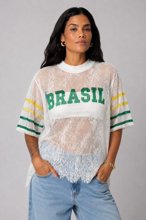 Blusa Brasil renda