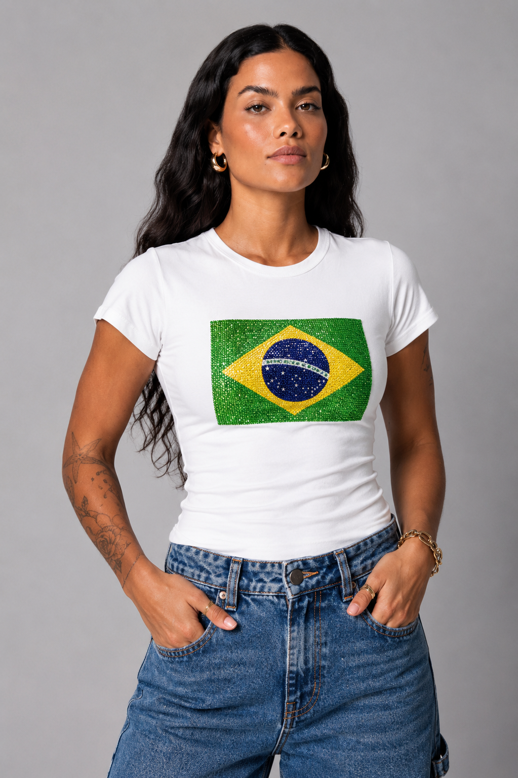 Camiseta Bandeira de Cristal