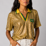 Camisa Paetê Brasil