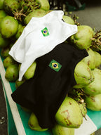 Regata Bandeira Essencial bordada preto