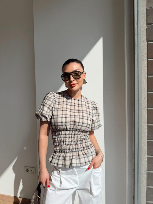 Blusa Madri Xadrez