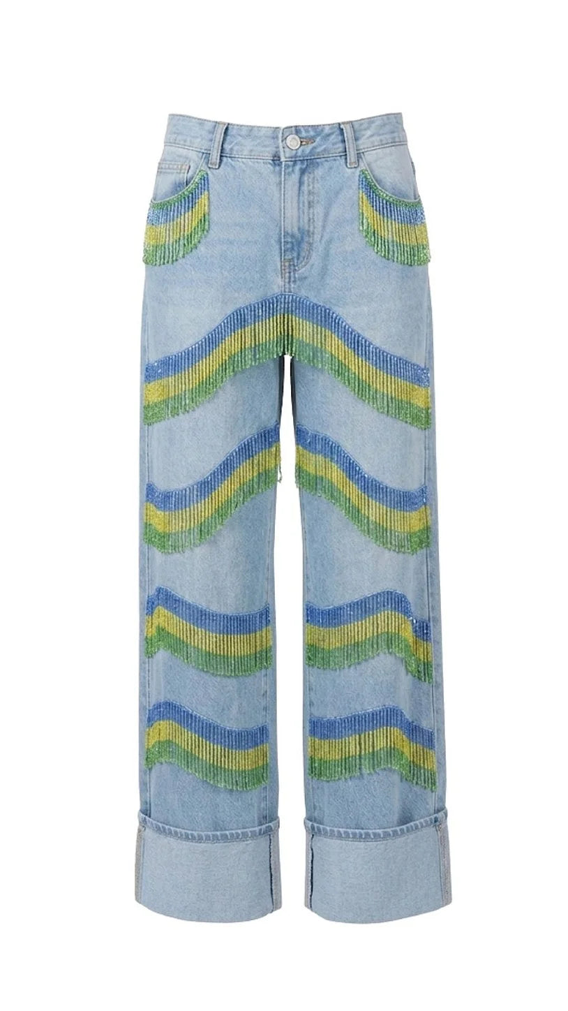 Camisa e calça jeans Ondas do Brasil